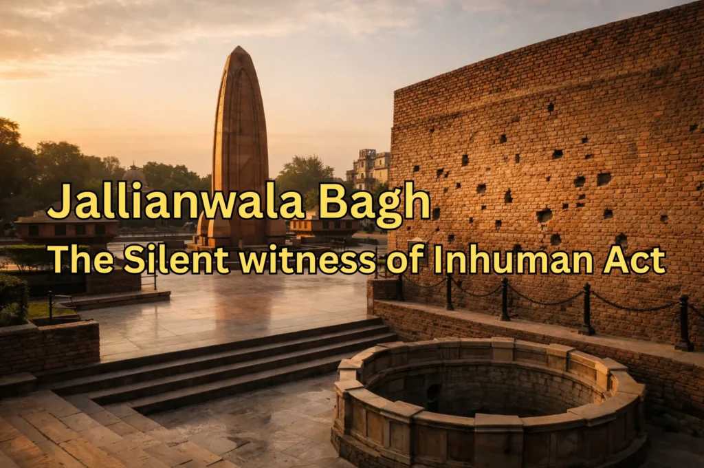 An Image of Jallianwala Bagh at sunset (AI Interpretation)