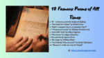 10 Famous Poems of All Times