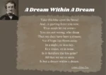 An Image of A dream Within a Dream Poem by Edgar Allan Poe