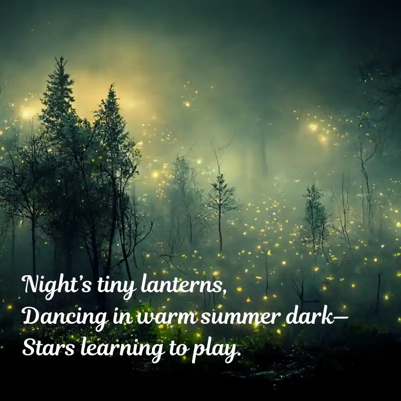 15 Haikus on Nature Beauty - Whispers of Nature 15 15 Haikus on Nature Beauty - Fireflies