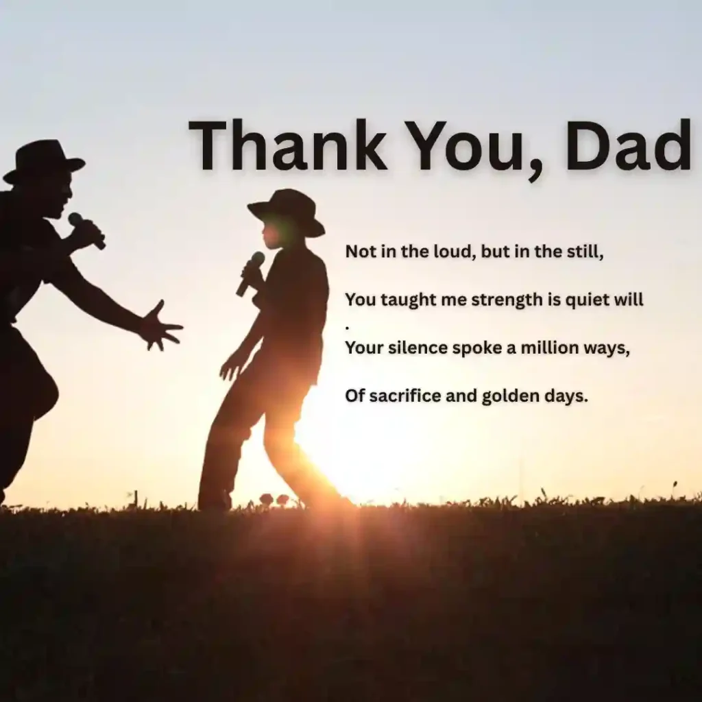 10 Short Poems for Fathers on International Father's Day 5 10 Short Poems for Fathers on International Father's Day. Thank you Dad.