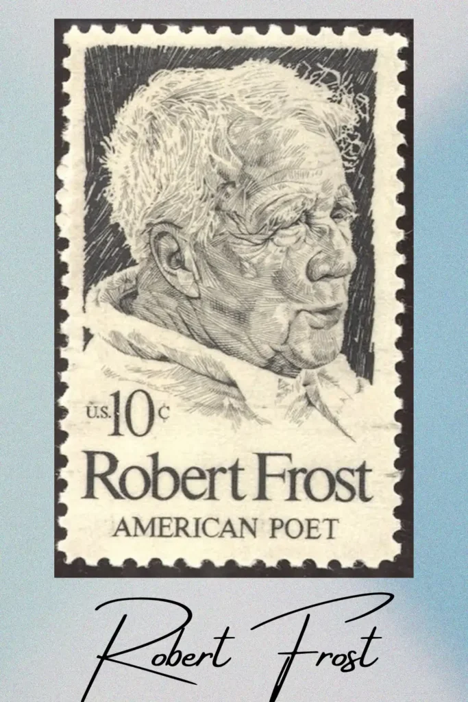 Biography of Robert Frost: The Voice of Rural America and the Heart of Modern Poetry 5 U.S. postage stamp honoring poet Robert Frost on his centennial