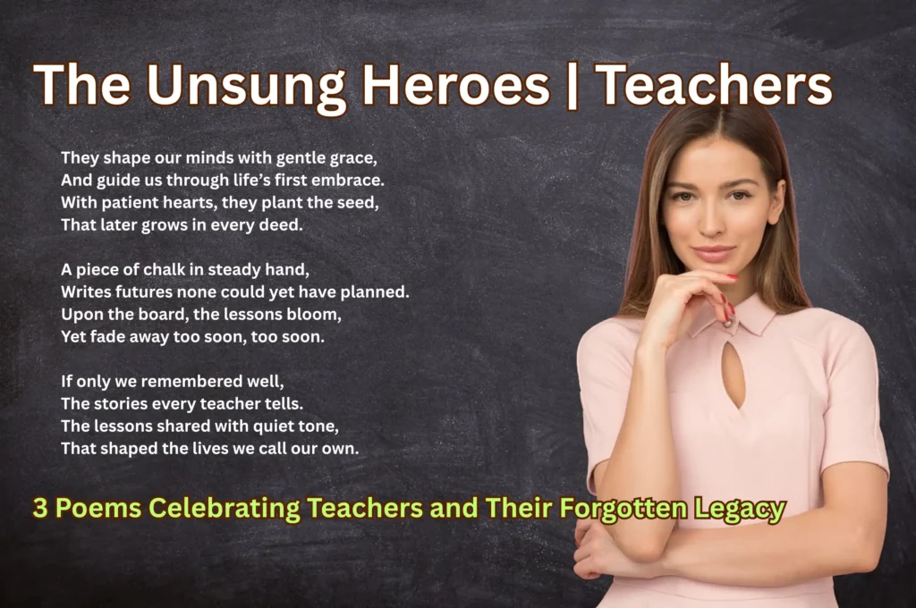 The Unsung Heroes Teachers | 3 Poems Celebrating Teachers and Their Forgotten Legacy 1 The Unsung Heroes Teachers | 3 Poems Celebrating Teachers and Their Forgotten Legacy