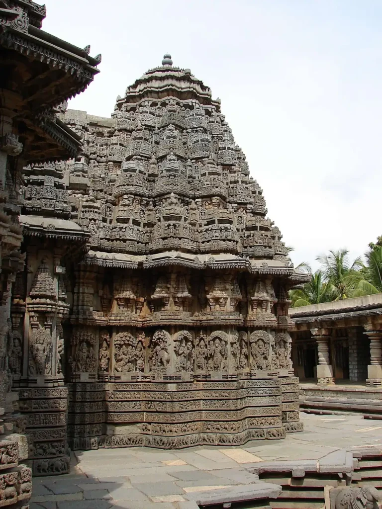 10 Architectural Marvels of Hindu India: A Historian's Journey Through Stone and Spirit 7 Hoysaleswara Temple in Halebidu exemplifies the intricate stone carvings and star-shaped platform characteristic of Hoysala architecture from the 12th century