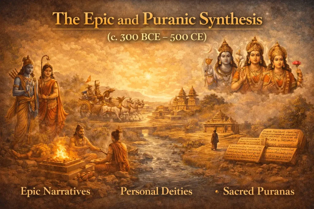 The puranic phase in birth of Hinduism