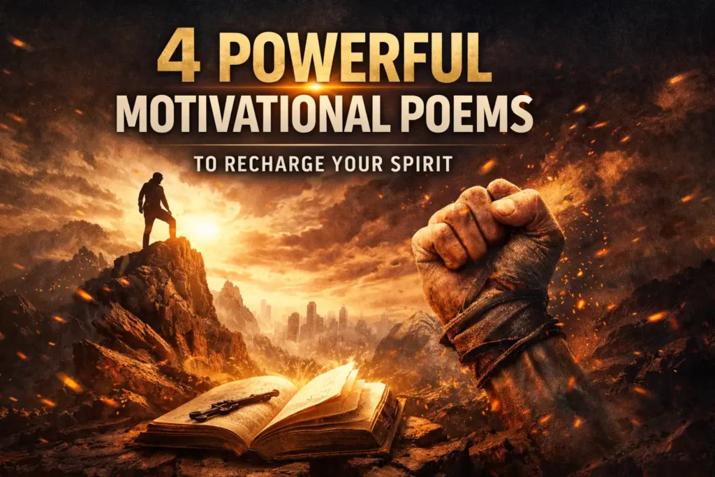 4 Powerful Motivational Poems for Charging You. 