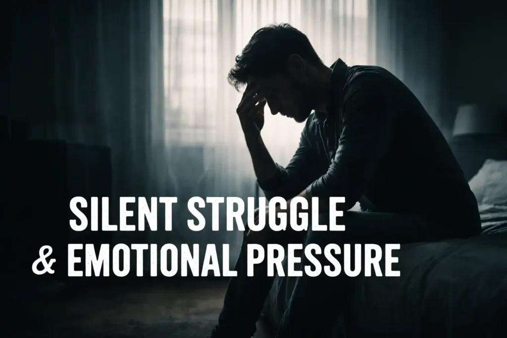 The Anvil Beneath My Tongue | A Dark Motivational Poem About Silent Struggle and Emotional Pressure