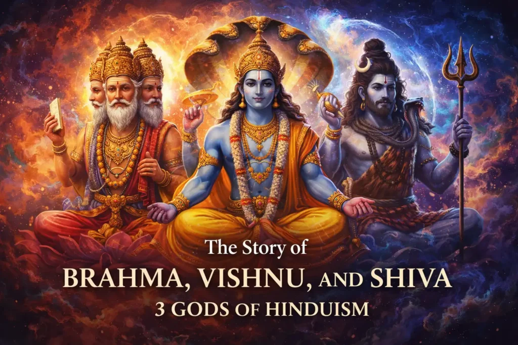 3 Gods of Hinduism | The Story of Brahma, Vishnu, and Shiva