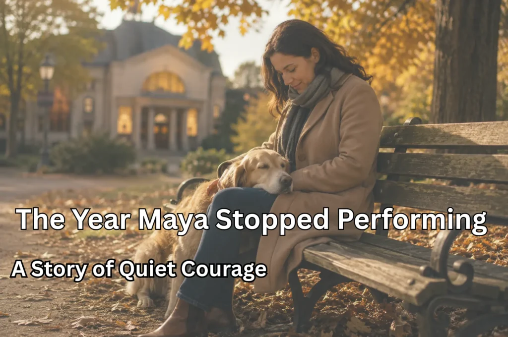 A Story of Quiet Courage: The Year Maya Stopped Performing